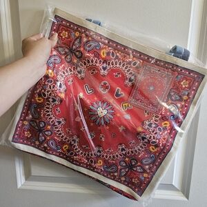 NWT Brighton Red Bandana Tote Bag